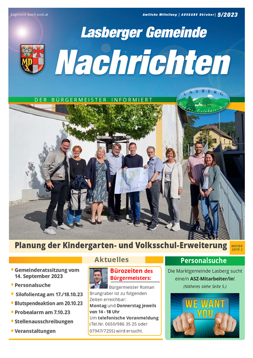 Lasberger Gemeindenachrichten Ausgabe 5/2023